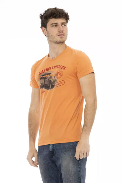 Trussardi Action Orange bomull män T-shirt