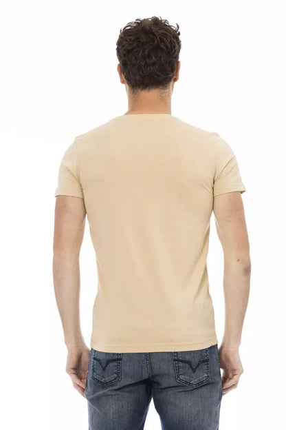 Trussardi Action Beige bomull män T-shirt