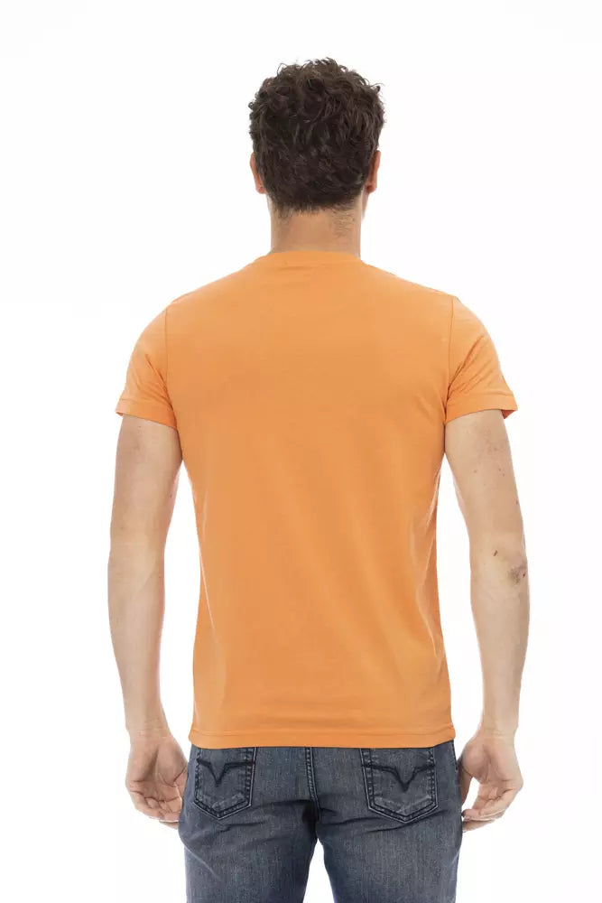 Trussardi Action Orange bomull män T-shirt