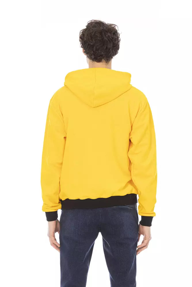 Sudadera con capucha Baldinini Trend de algodón amarillo para hombre