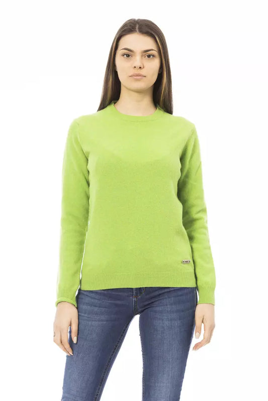 Jersey de mujer de lana verde Baldinini Trend