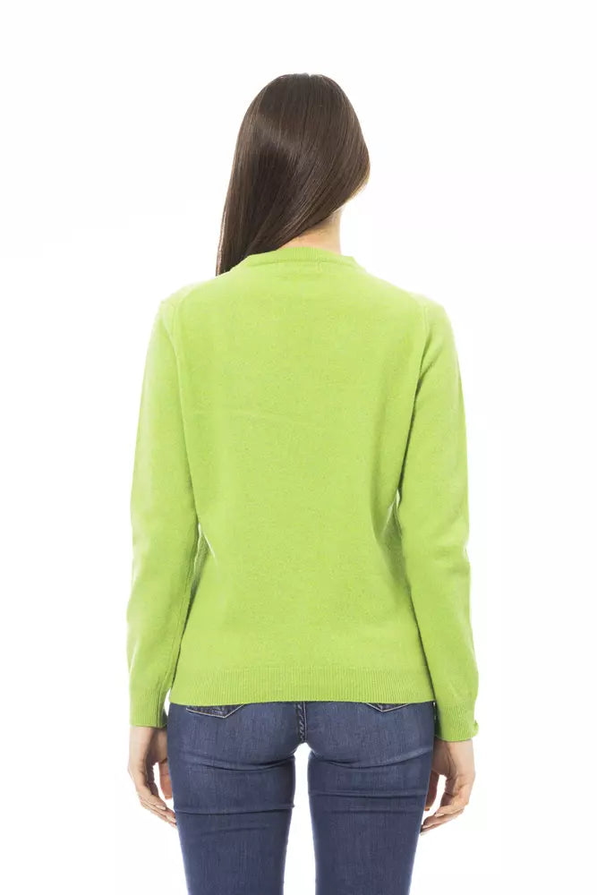 Jersey de mujer de lana verde Baldinini Trend