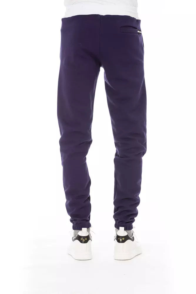 Pantalones de algodón morados para hombre Baldinini Trend