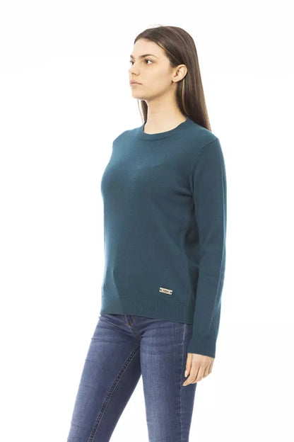 Jersey de mujer de lana verde Baldinini Trend