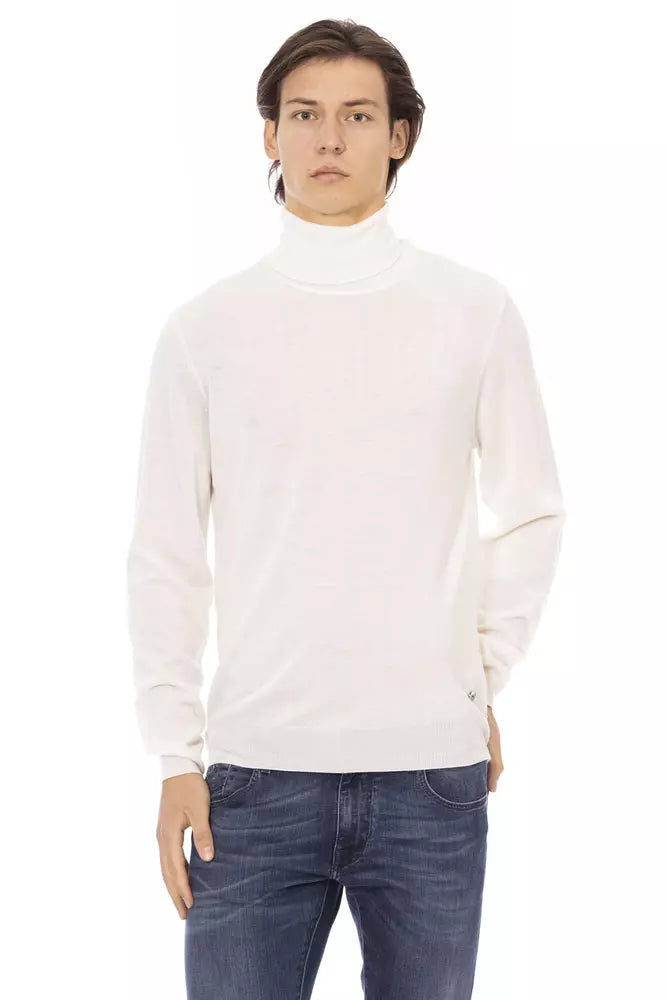 Jersey de hombre de tejido blanco Baldinini Trend