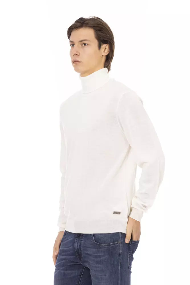 Jersey de hombre de tejido blanco Baldinini Trend