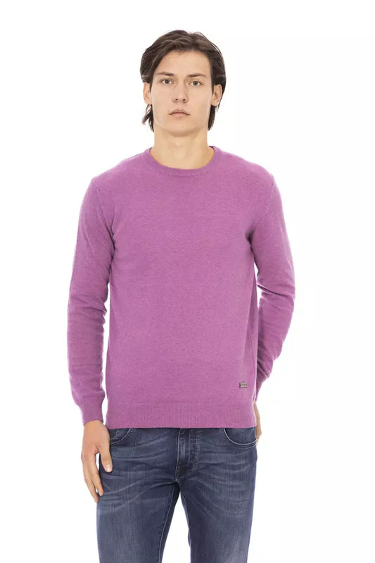 Jersey de lana morado para hombre Baldinini Trend