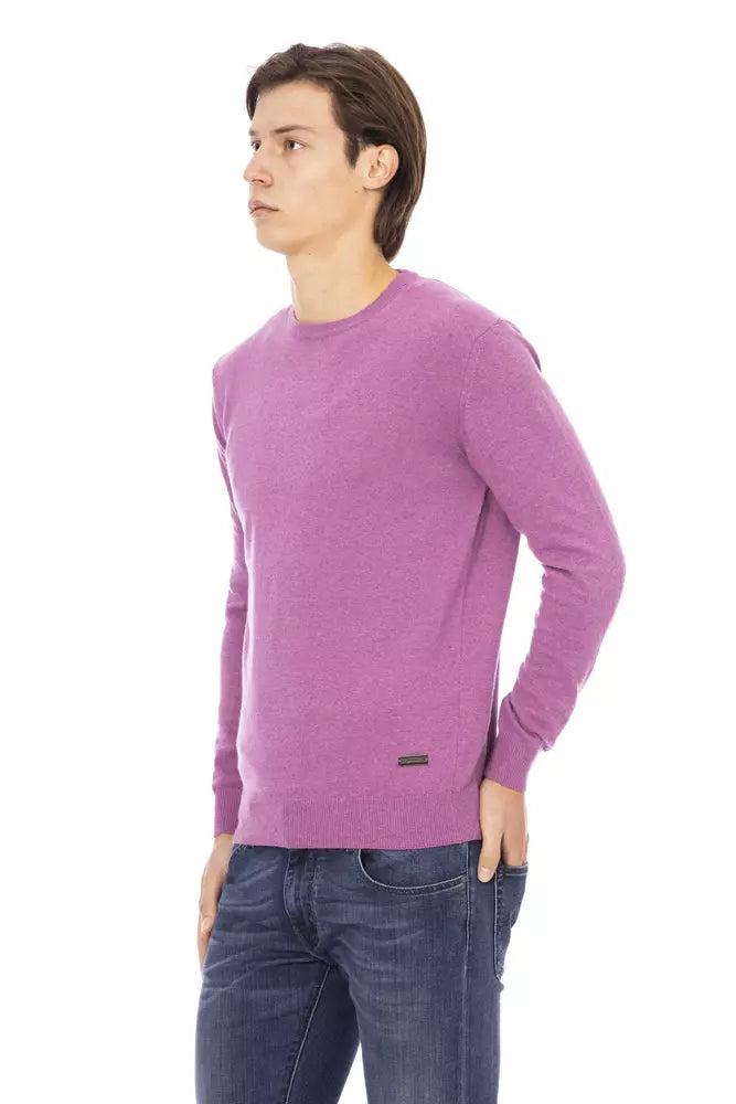 Jersey de lana morado para hombre Baldinini Trend