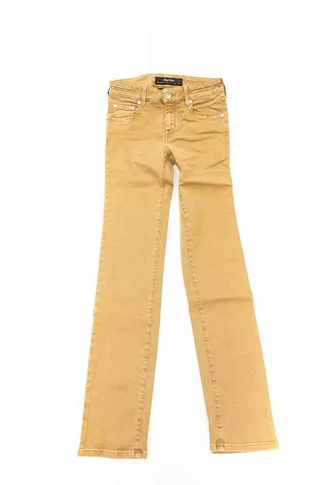 Jacob Cohen Beige Cotton Women Jean