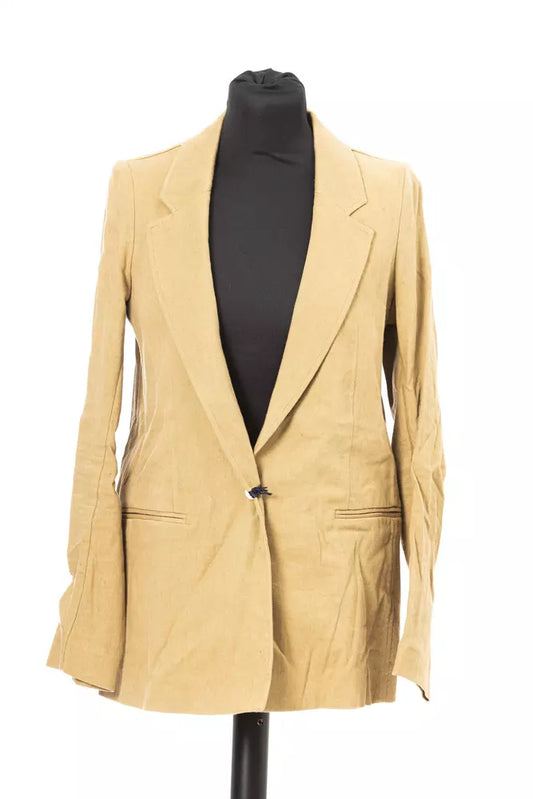 Blazer de algodón beige para mujer de Jacob Cohen