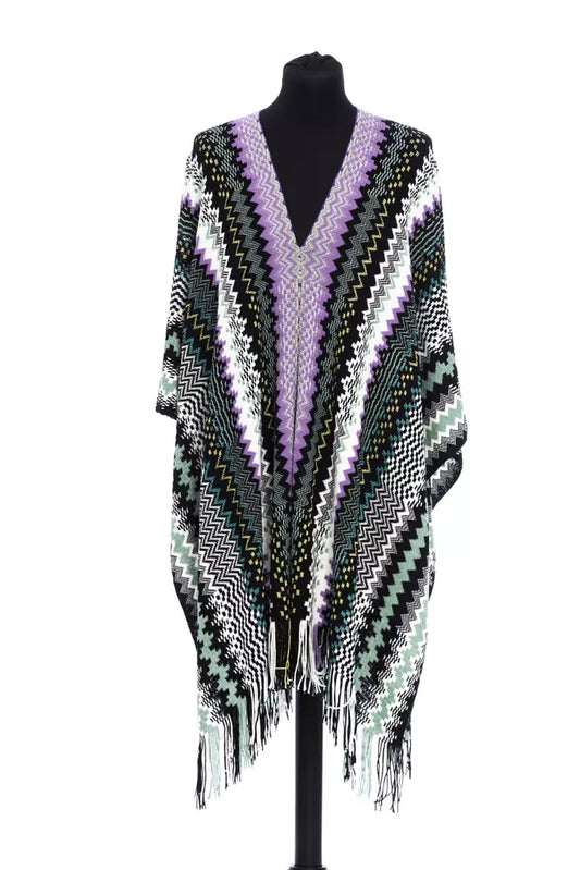 Poncho de lana multicolor para mujer de Missoni