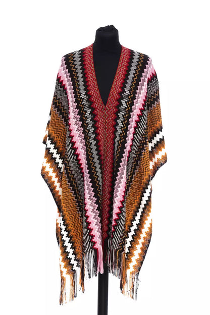 Poncho de lana multicolor para mujer de Missoni