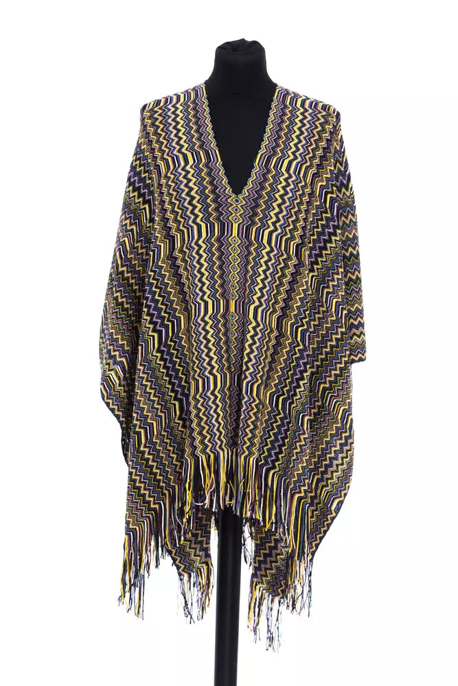 Missoni Multicolor Wool Women Poncho