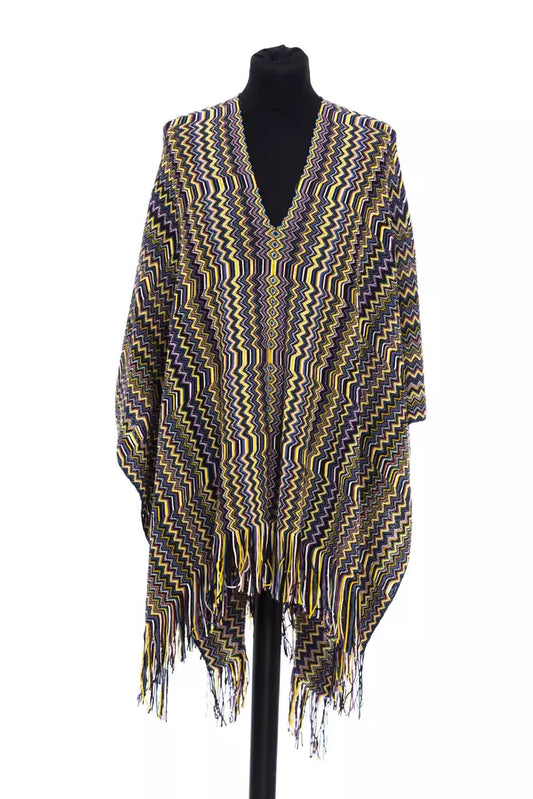 Poncho de lana multicolor para mujer de Missoni