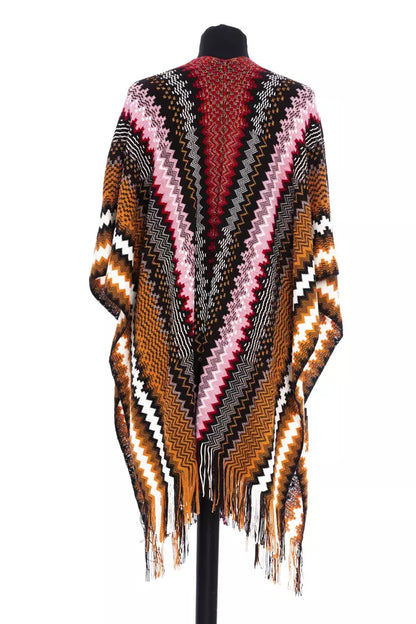 Poncho de lana multicolor para mujer de Missoni