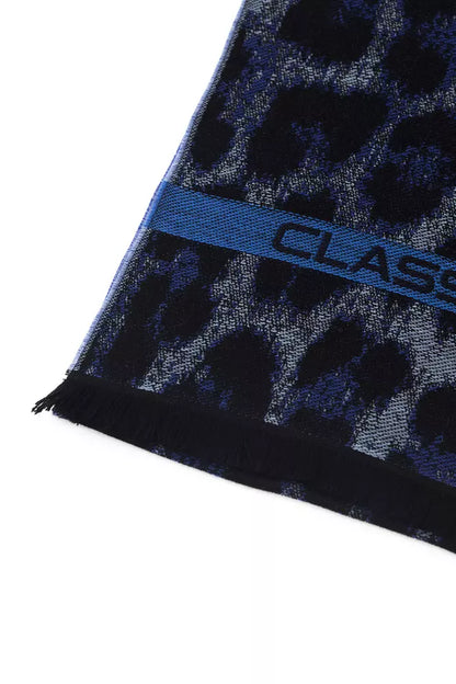 Bufanda de lana azul para hombre de Cavalli Class