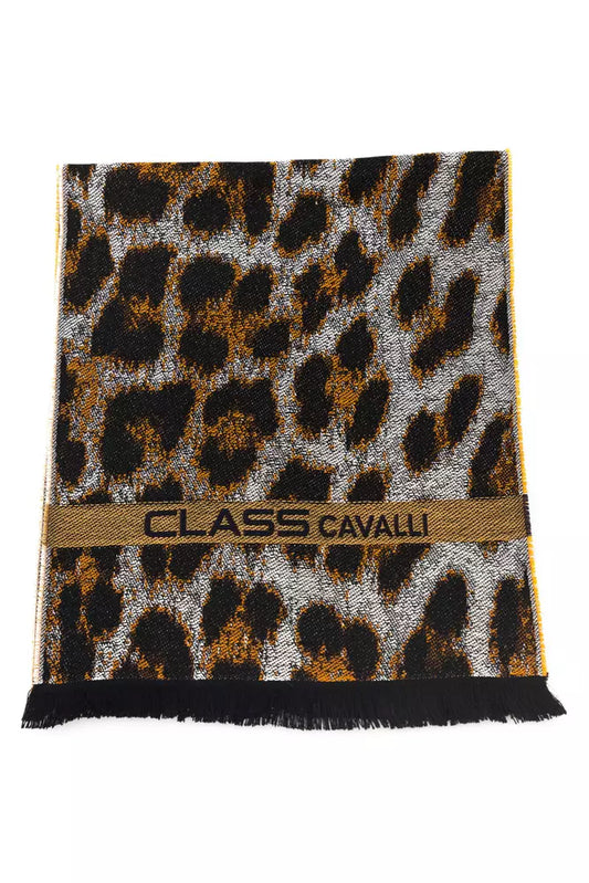 Bufanda de lana marrón para hombre de Cavalli Class