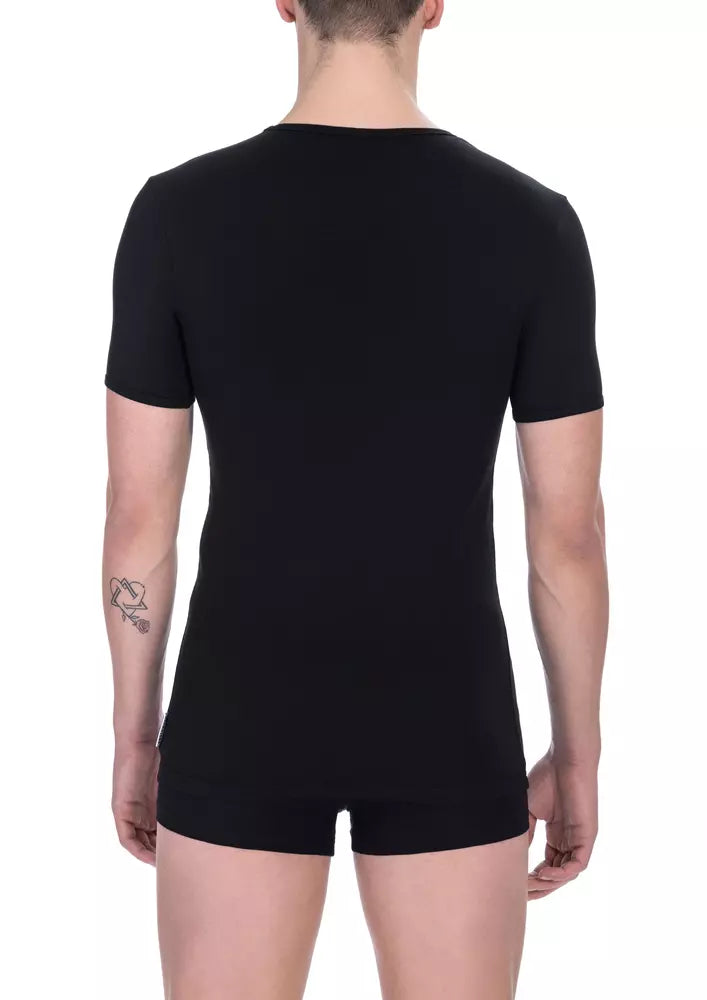 Bikkembergs "Black Cotton Men T-Shirt"