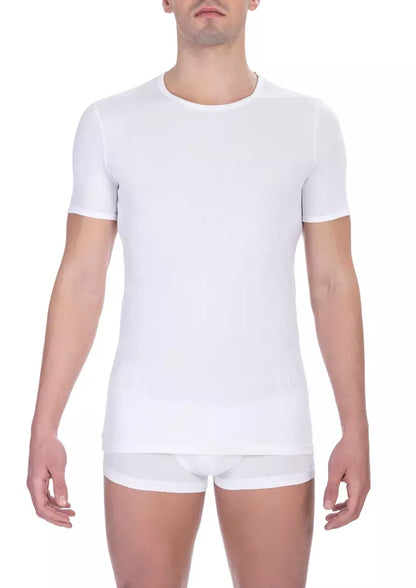 Camiseta de algodón blanca para hombre de Bikkembergs