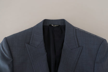 Blazer deportivo elegante de botonadura sencilla en azul de Dolce &amp; Gabbana