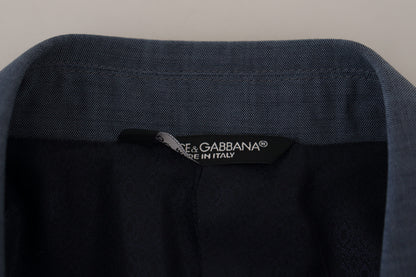 Blazer deportivo elegante de botonadura sencilla en azul de Dolce &amp; Gabbana