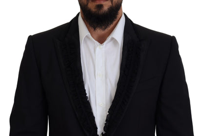 Blazer elegante de noche con forro de seda negra de Dolce &amp; Gabbana