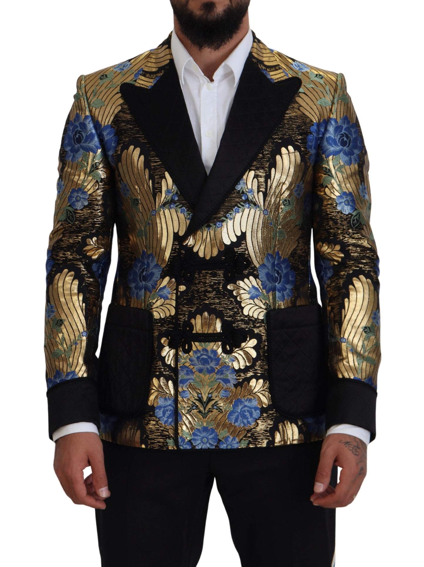 Blazer elegante de fiesta de noche con estampado floral de Dolce &amp; Gabbana