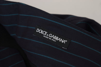 Dolce &amp; Gabbana Elegant Stripe Virgin Wool Byxa