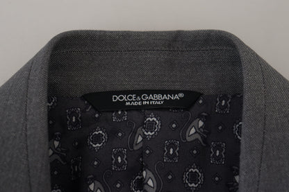 Chaqueta blazer Sicilia gris claro elegante de Dolce &amp; Gabbana