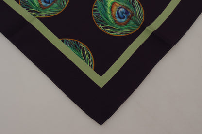 Dolce &amp; Gabbana Elegant Silk Square Scarf Wrap