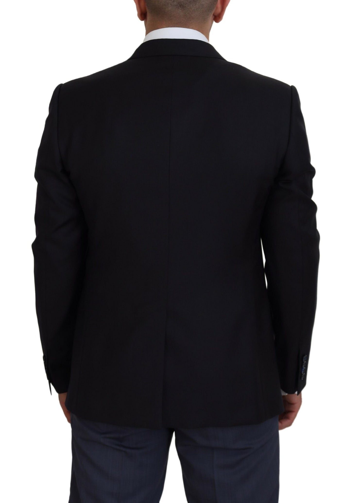 Elegante blazer azul oscuro tipo martini de Dolce &amp; Gabbana