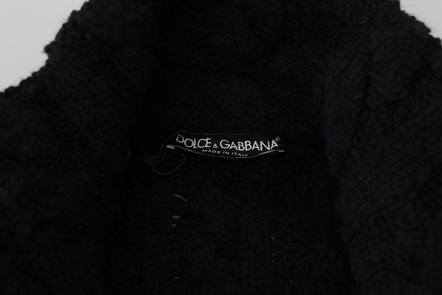 Dolce &amp; Gabbana Elegant Black Wool-Cashmere Blend Cardigan