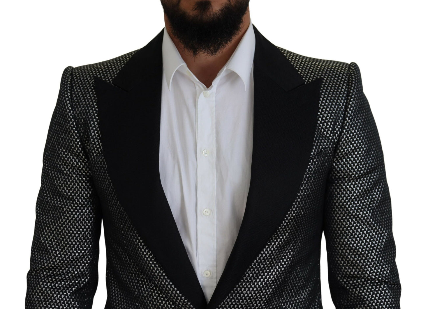 Dolce &amp; Gabbana Elegant Jacquard Single Breasted Blazer