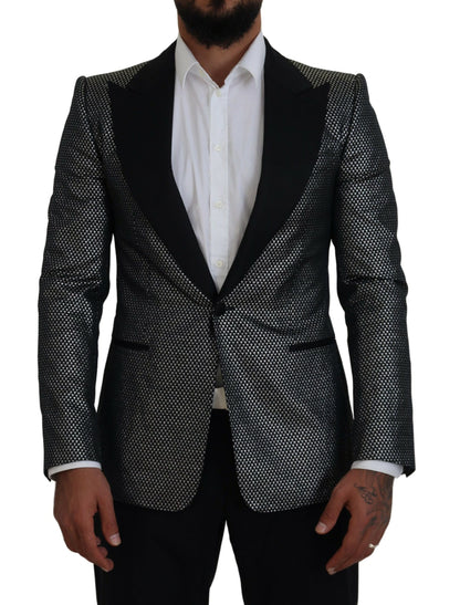 Dolce &amp; Gabbana Elegant Jacquard Single Breasted Blazer