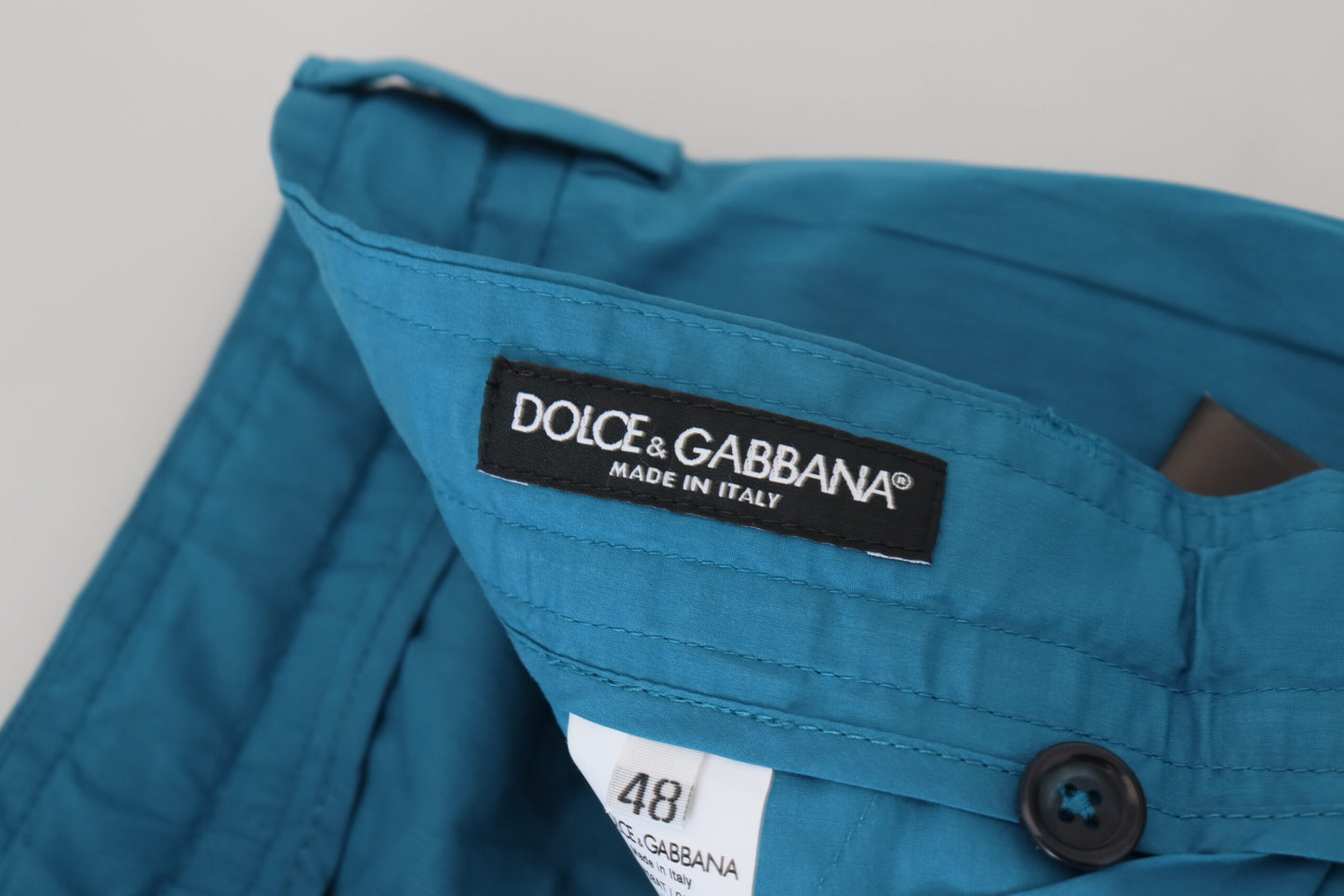 Dolce &amp; Gabbana Casual Blue Chinos Byxor