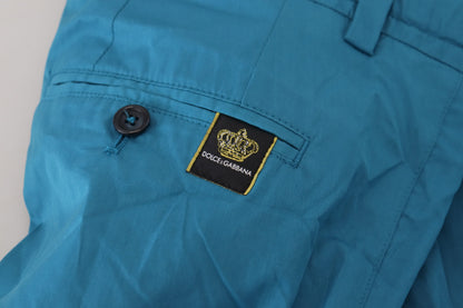 Dolce &amp; Gabbana Casual Blue Chinos Byxor