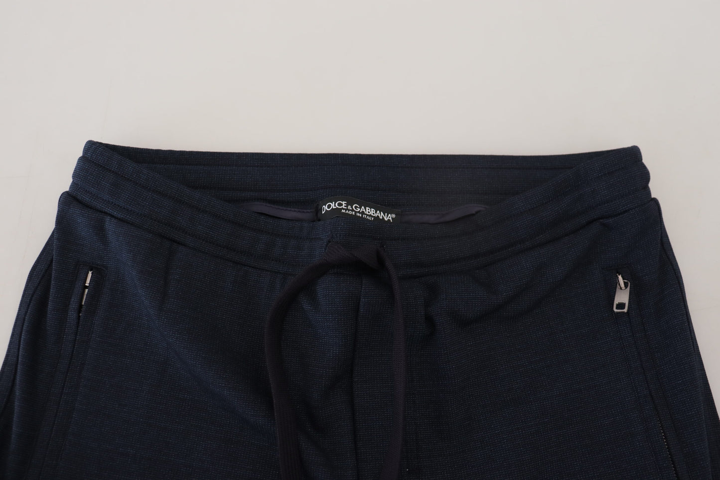 Dolce &amp; Gabbana Elegant Blue Casual Track Sweatpants