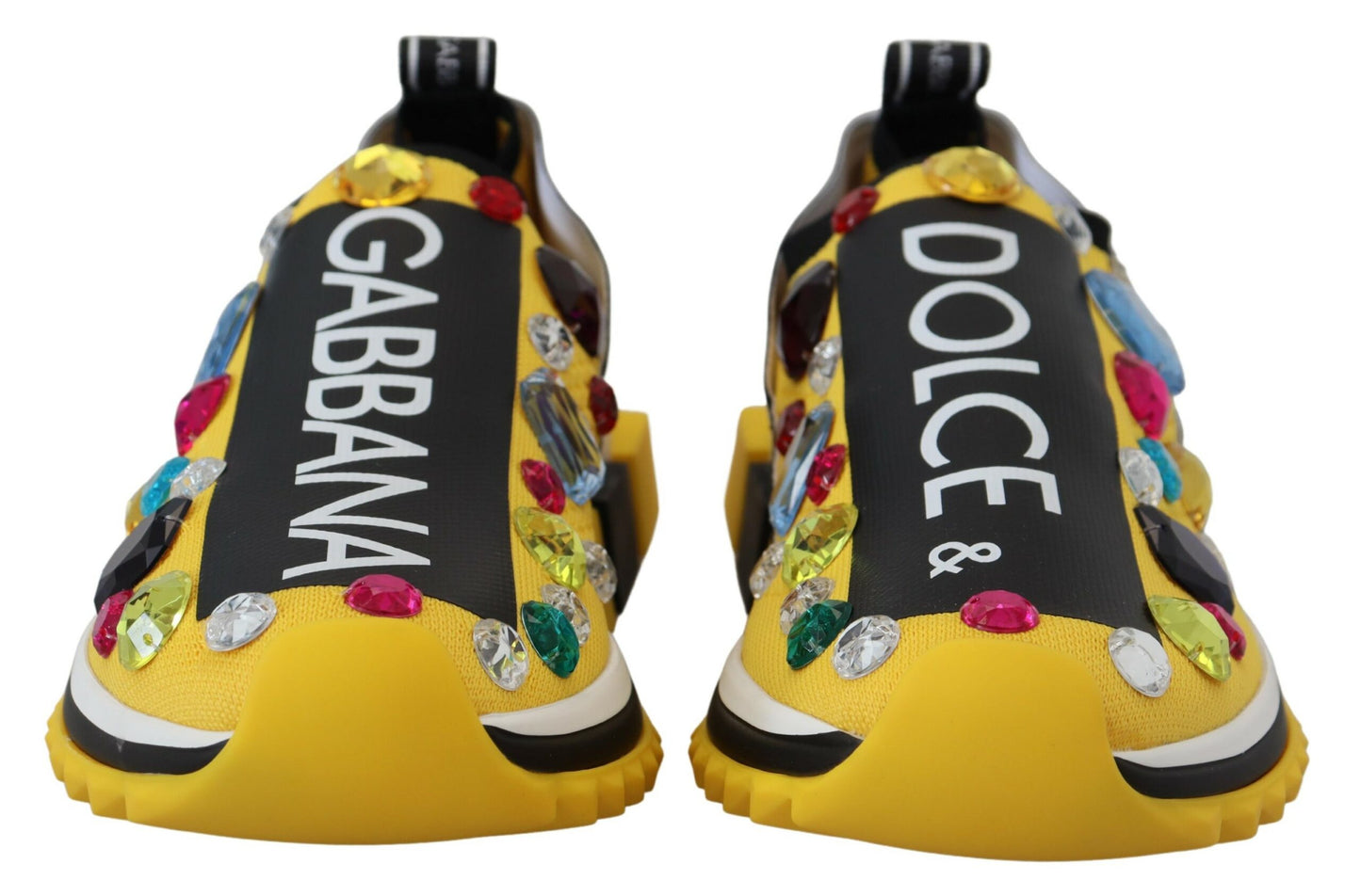 Dolce &amp; Gabbana utsökta gula sneakers i technotyg