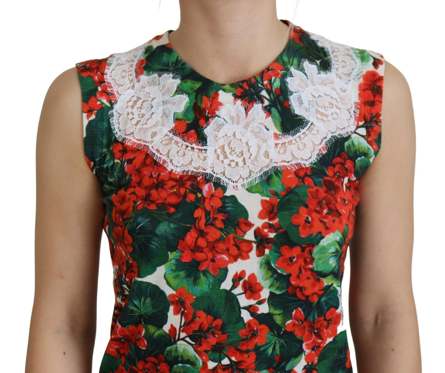 Dolce &amp; Gabbana Chic linneväst med blommönster