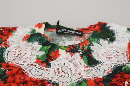 Dolce &amp; Gabbana Chic linneväst med blommönster