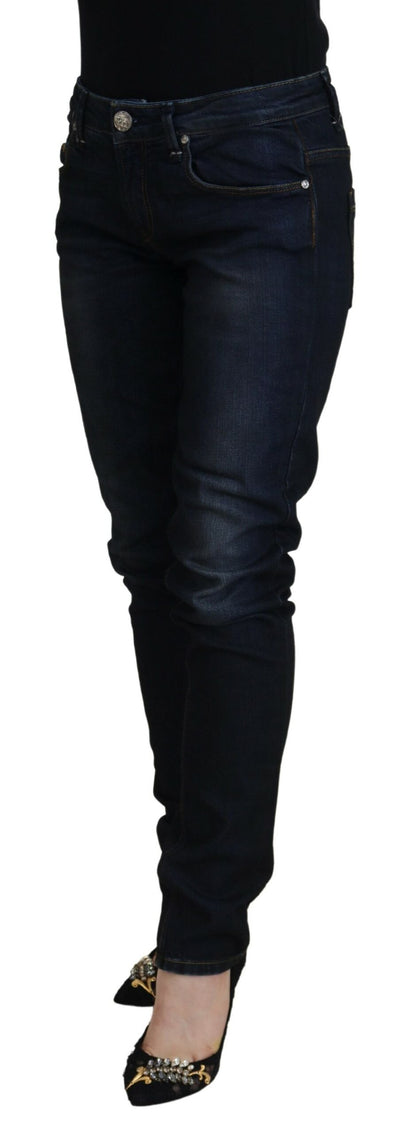 Acht Chic Denim Skinny Jeans med låg midja