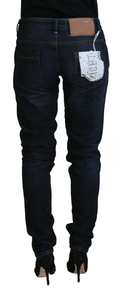 Acht Chic Denim Skinny Jeans med låg midja