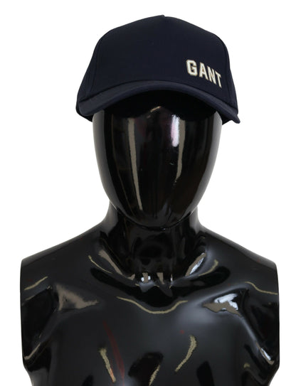 Gorra de béisbol elegante de algodón azul de Gant