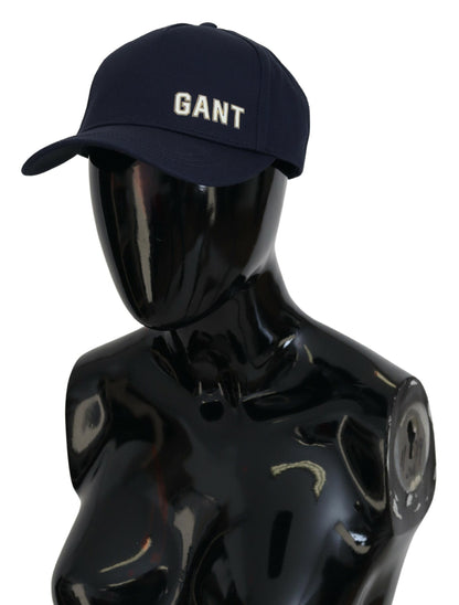 Gorra de béisbol elegante de algodón azul de Gant