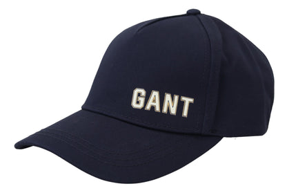 Gorra de béisbol elegante de algodón azul de Gant