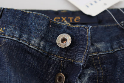 Exte Chic Regular Blue Denim för sofistikerad stil