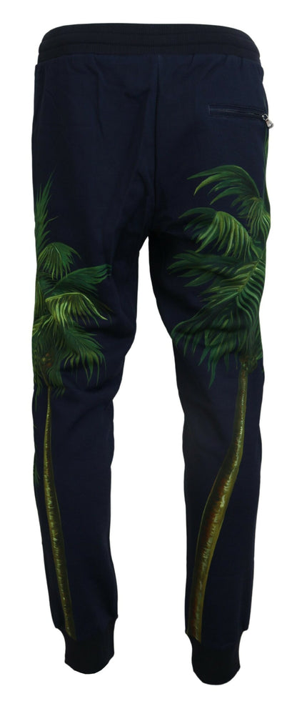 Pantalones deportivos elegantes de algodón con diseño estampado de Dolce &amp; Gabbana