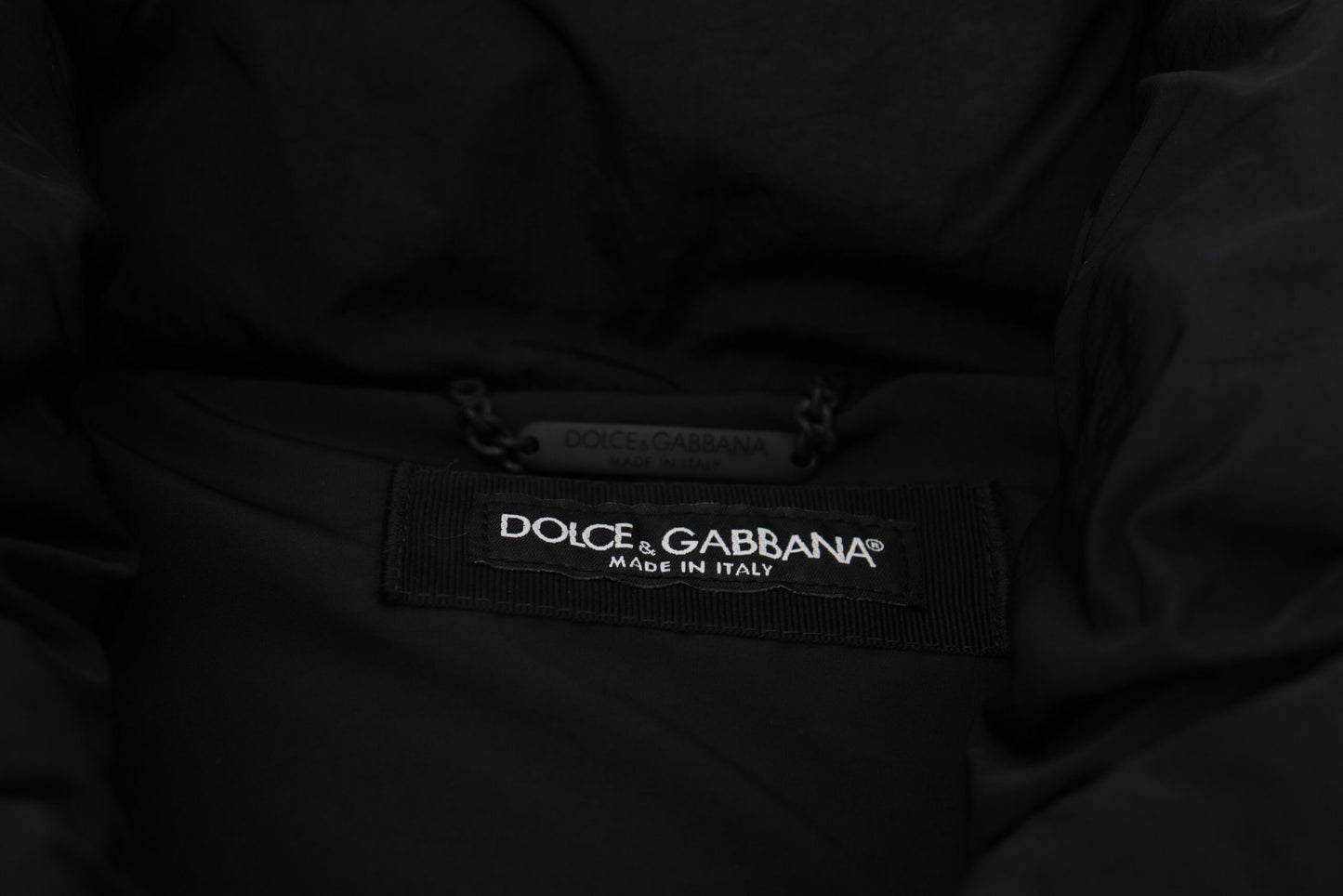 Dolce &amp; Gabbana Elegant svart ärmlös västjacka