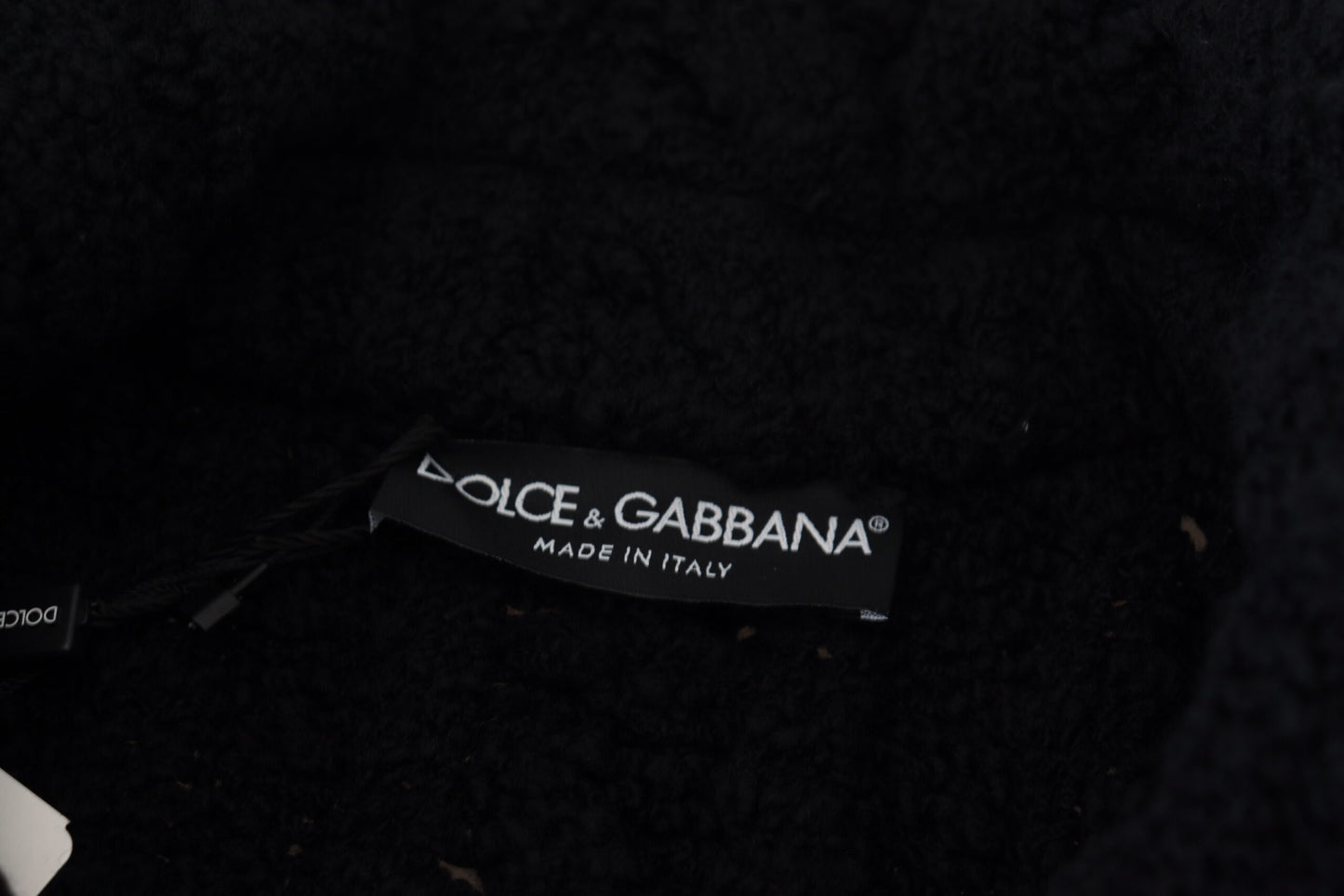 Dolce &amp; Gabbana Elegant svart ull-kashmir cardigan tröja