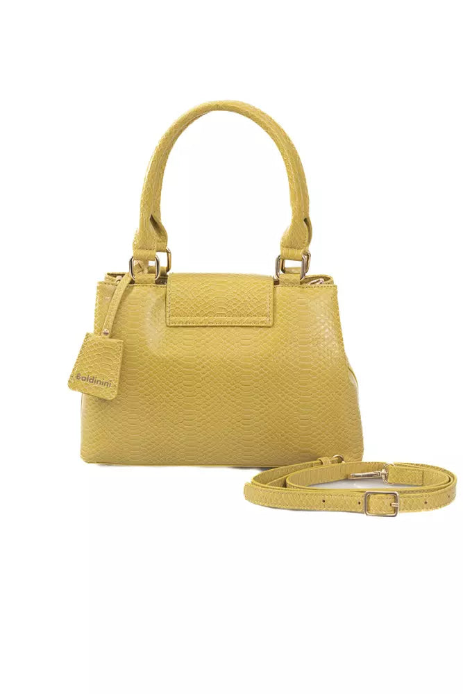 Bolso bandolera de poliuretano amarillo para mujer Baldinini Trend